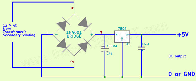 7805 voltage regulator